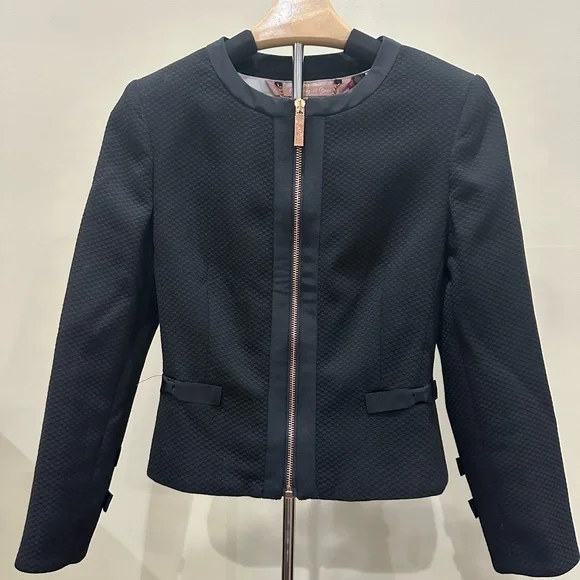 Elegant Ted Baker Black Peplum Suit & Dress - Picture 7 of 9